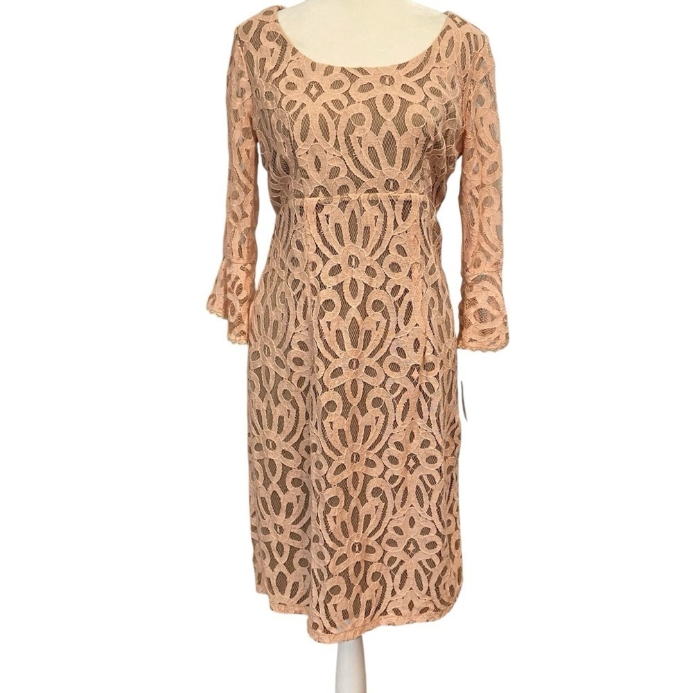 Rabbit Rabbit Rabbit Design Lace Overlay Dress Size 4 Romantic Blush Pink Church